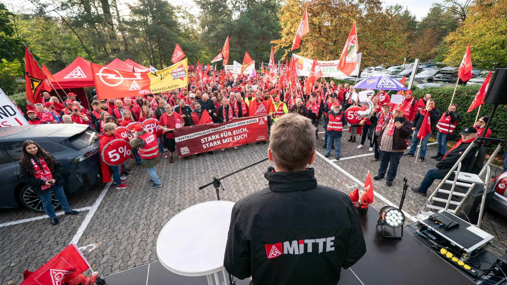 Tarifauftakt Metall-und Elektroindustrie in Frankfurt