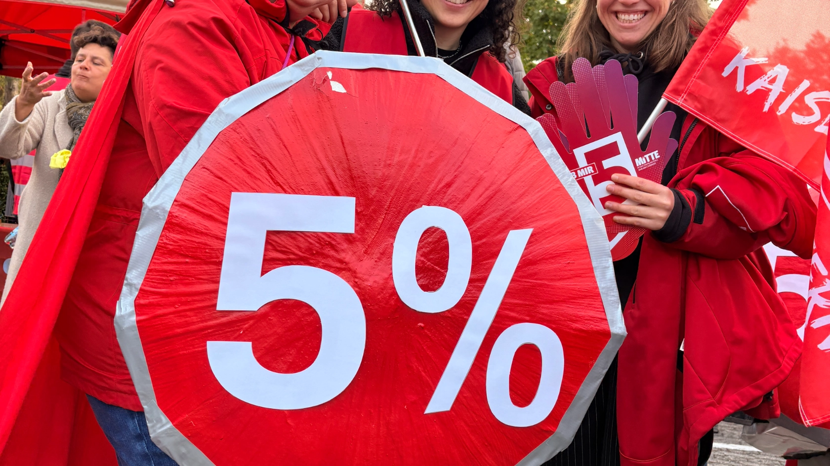 Verhandlungsbegleitende Aktion Frankfurt
