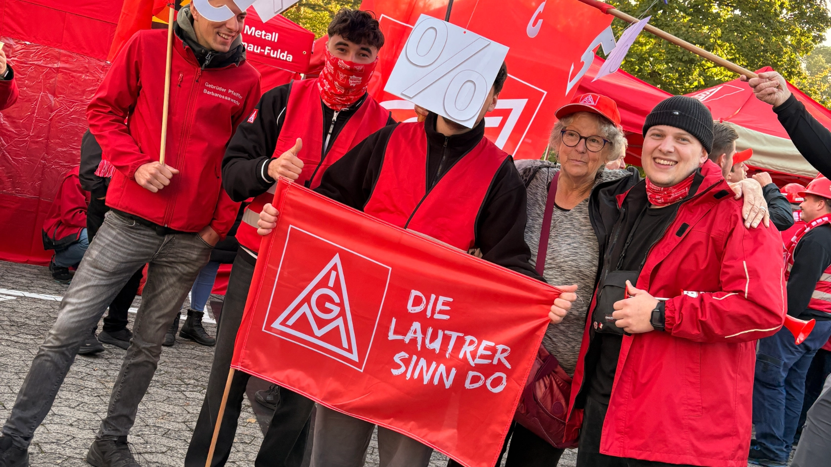 Verhandlungsbegleitende Aktion Frankfurt