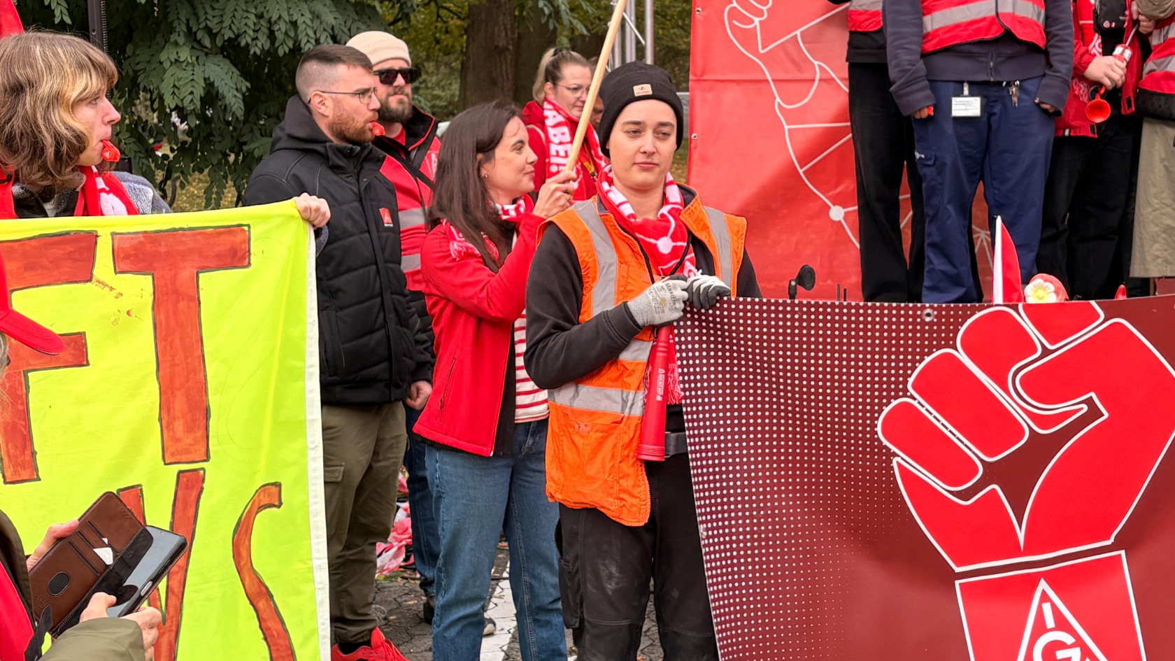 Verhandlungsbegleitende Aktion Frankfurt