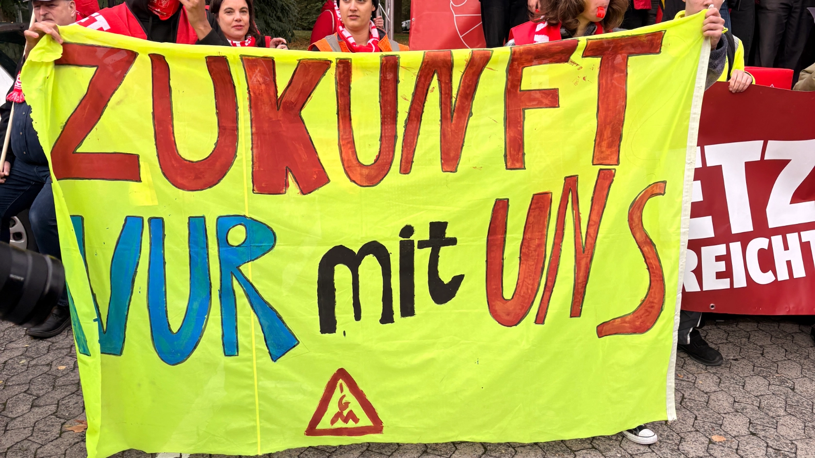 Verhandlungsbegleitende Aktion Frankfurt