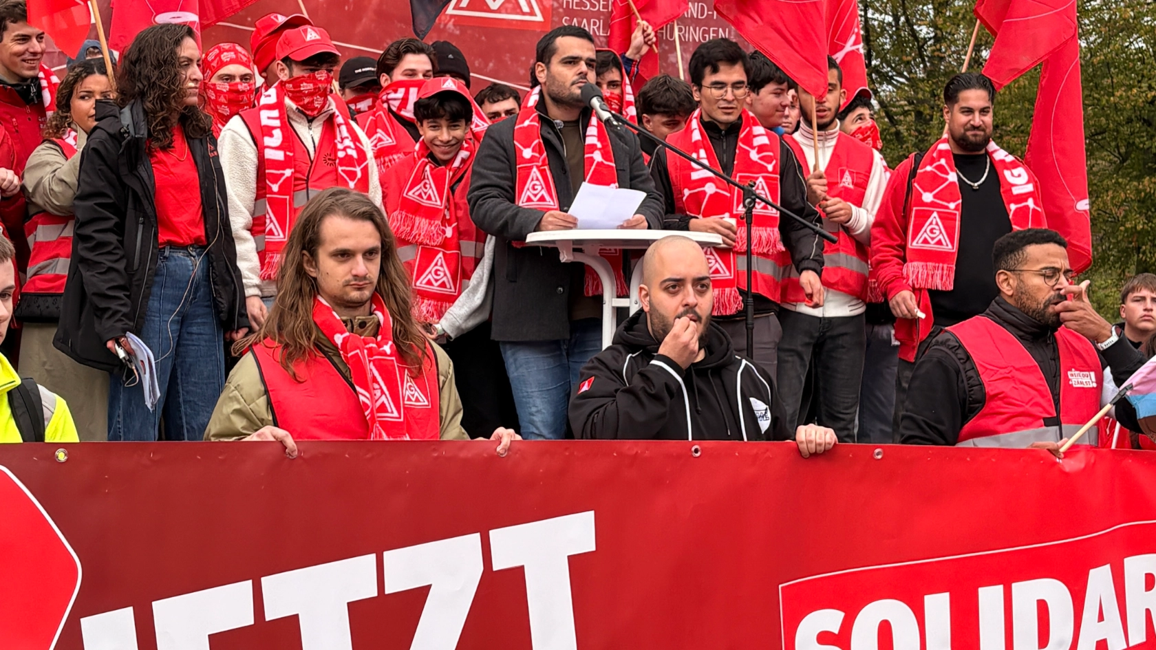 Verhandlungsbegleitende Aktion Frankfurt