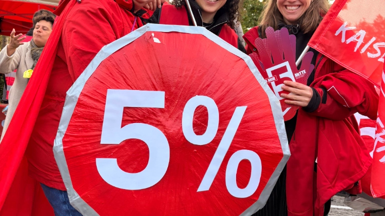Verhandlungsbegleitende Aktion Frankfurt