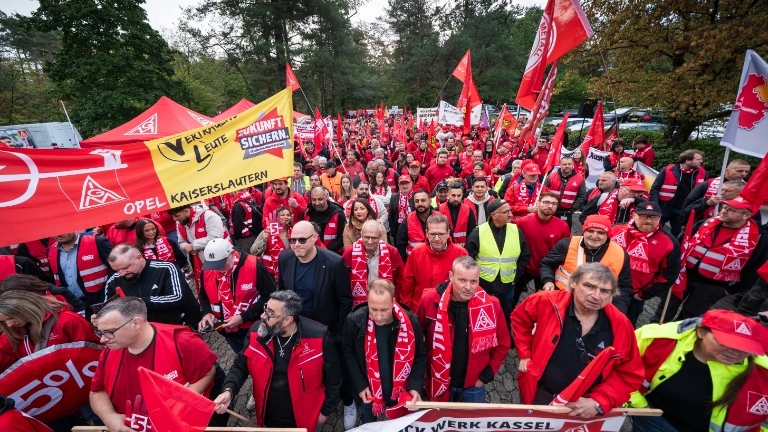 Tarifauftakt Metall-und Elektroindustrie in Frankfurt