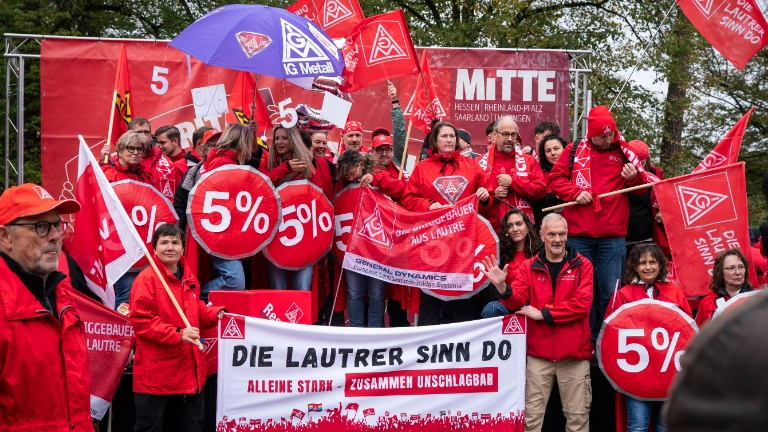 Tarifauftakt Metall-und Elektroindustrie in Frankfurt