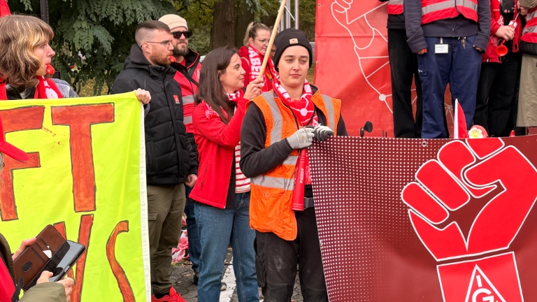 Verhandlungsbegleitende Aktion Frankfurt