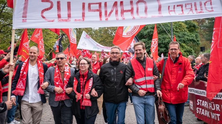 Tarifauftakt Metall-und Elektroindustrie in Frankfurt