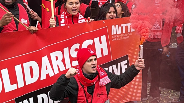 Verhandlungsbegleitende Aktion Frankfurt