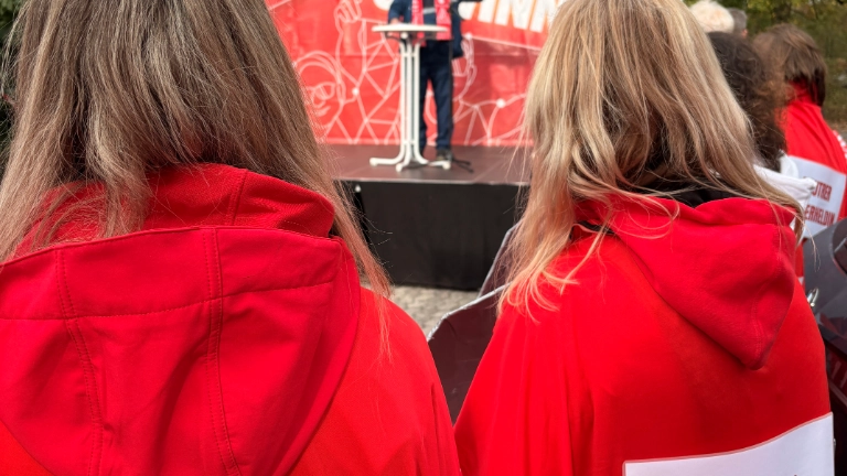 Verhandlungsbegleitende Aktion Frankfurt