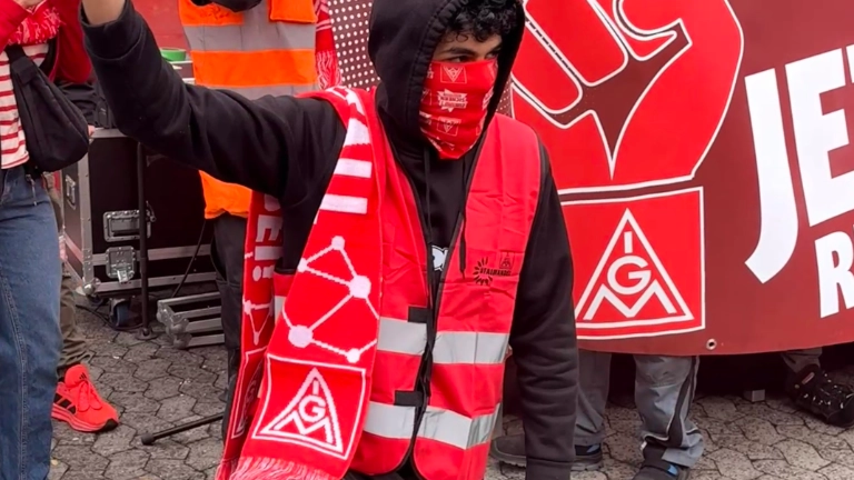 Verhandlungsbegleitende Aktion Frankfurt