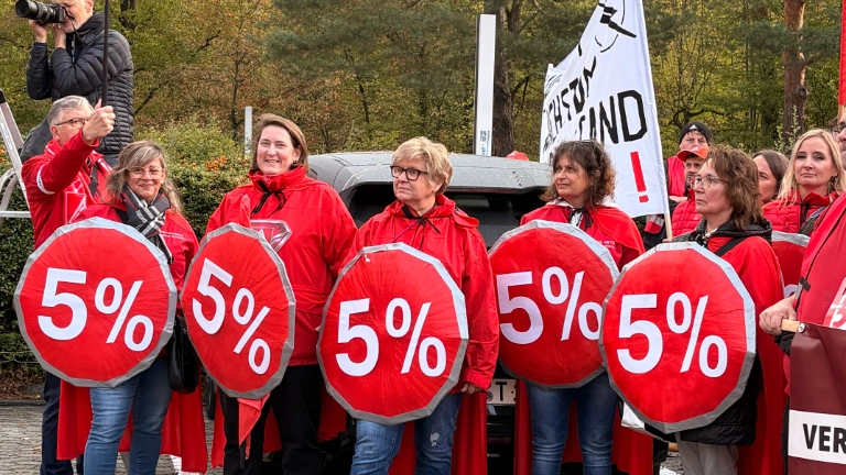 Verhandlungsbegleitende Aktion Frankfurt